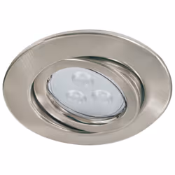 Paulmann kit d'encastrés Quality Line 3,5 W LED acier br, orientable, kit de 3