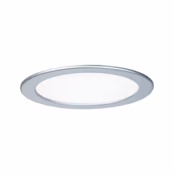 Paulmann 920.72, Rond, Plafond, Intégré, Chrome, Blanc, Bureau, Plastique