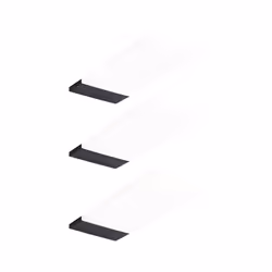 Paulmann 92124, Cabinet, Noir, Plastique, IP20, II, 3 ampoule(s)