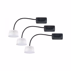 Paulmann 92472, Spot lumineux encastrable, 3 ampoule(s), LED, 2700 K, 630 lm, Acier satin
