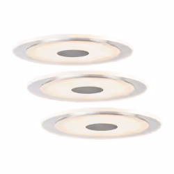 Paulmann kit d'encastrés Premium Line Whirl 6W LED Alu, Satin, kit de 3