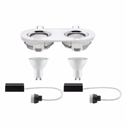 Paulmann 929.01 Spot lumineux encastrable Chrome, Blanc GU10 LED 7 W