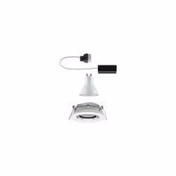 Paulmann 929.03 Spot lumineux encastrable Chrome, Blanc GU10 LED 7 W