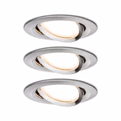 Paulmann Nova Plus, Spot d'éclairage intelligent, ZigBee, Acier brossé, LED, Blanc chaud, 2700 K