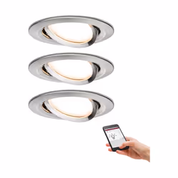 Paulmann Nova Plus Spot d'éclairage intelligent ZigBee Acier brossé