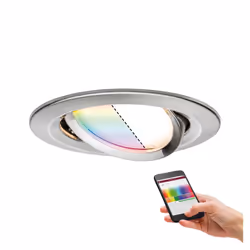 Paulmann Nova Plus Spot d'éclairage intelligent ZigBee Acier brossé 2,5 W