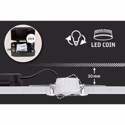 Paulmann 930.81 Spot lumineux encastrable Noir Ampoule(s) non remplaçable(s) LED G - Vue supplémentaire 8