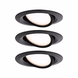Paulmann Nova Plus, Spot lumineux encastrable, 1 ampoule(s), LED, 2700 K, 470 lm, Noir
