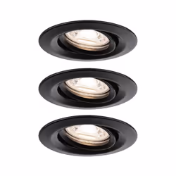 Paulmann Nova Mini, Spot lumineux encastrable, LED, 2700 K, 310 lm, Noir