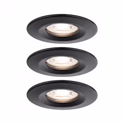 Paulmann Nova Mini, Spot lumineux encastrable, LED, 4 W, 2700 K, 310 lm, Noir