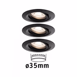 Paulmann 93085 spot d'éclairage Spot lumineux encastrable Noir LED 4 W F
