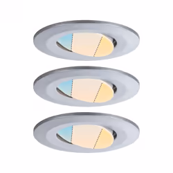 Paulmann 930.95, Spot lumineux encastrable, 5 W, 3000 K, 430 lm, Chrome