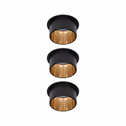 Paulmann Gil Coin Spot d'éclairage de surface Noir, Or LED G