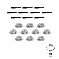 Paulmann 93399 spot d'éclairage Spot lumineux encastrable Fer brossé GU10 LED - Vue supplémentaire 5
