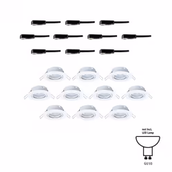 Paulmann Base Basic Set Swivelling Spot lumineux encastrable Blanc GU10 - Vue supplémentaire 4