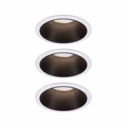 Paulmann 934.02, Spot lumineux encastrable, Ampoule(s) non remplaçable(s), 1 ampoule(s), 6,5 W, 460 lm, Noir, Blanc