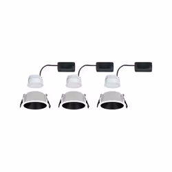 Paulmann 934.02 Spot lumineux encastrable Noir, Blanc Ampoule(s) non remplaçable(s) - Vue supplémentaire 5