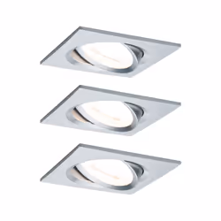 Paulmann Nova, 3 ampoule(s), LED, 2700 K, 650 lm, IP23, Aluminium