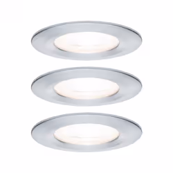 Paulmann 934.80, Spot lumineux encastrable, GU10, 3 ampoule(s), LED, 2700 K, Aluminium