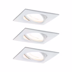 Paulmann 934.90, Spot lumineux encastrable, 3 ampoule(s), LED, 2700 K, 460 lm, Blanc