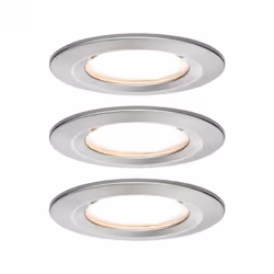 Paulmann 934.94, Spot lumineux encastrable, 3 ampoule(s), LED, 2700 K, 460 lm, Métallique