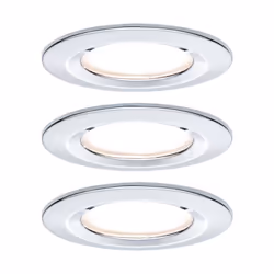 Paulmann 934.99, Spot lumineux encastrable, 3 ampoule(s), LED, 2700 K, 460 lm, Chrome