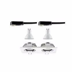 Paulmann 936.76 Spot lumineux encastrable Chrome, Blanc GU10 LED 6 W