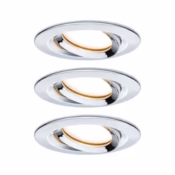 Paulmann 936.84, Spot lumineux encastrable, 1 ampoule(s), LED, 2700 K, 425 lm, Chrome