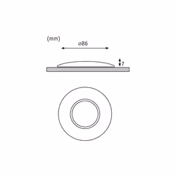 Paulmann Support décoratif rond Special Line pour kit Special Line IP65 LED