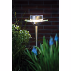 Paulmann Piquet solaire d'extérieur Special Line Ufo LED acier inox, clair, kit de 1