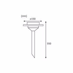 Paulmann Piquet solaire d'extérieur Special Line Ufo LED acier inox, clair, kit de 1 - Vue supplémentaire 4