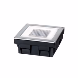 Paulmann kit d'encastrés sol Special Line Solar Cube LED acier inox, kit de 1, Jardin, Acier inoxydable, Transparent, IP67, A ...