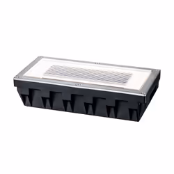 Paulmann kit d'encastrés sol Special Line Solar Box LED acier inox, kit de 1, Jardin, Acier inoxydable, Transparent, IP67, Ac ...