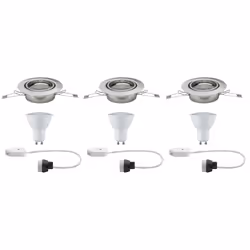 Paulmann 938.46 Spot lumineux encastrable Acier inoxydable GU10 LED 4,5 W