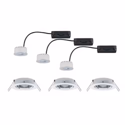 Paulmann 939.42 Spot lumineux encastrable Chrome, Blanc LED 6,8 W