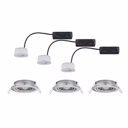 Paulmann 939.44 Spot lumineux encastrable Acier brossé LED 6,8 W