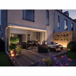 Paulmann 939.53 Éclairage de plancher extérieur LED 1,3 W Noir, Argent