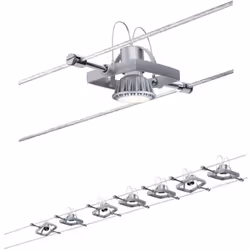 Paulmann Mac II, Spot lumineux sur rail, GU5.3, 70 W, 230 V, Chrome