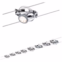 Paulmann Cardan, Spot d'éclairage de surface, GU5.3, 80 W, 230 V, Chrome
