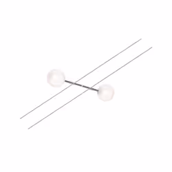 Paulmann 942.03, Spot lumineux sur rail, 2 ampoule(s), LED, 5 W, 250 lm, Chrome, Blanc