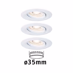 Paulmann 942.93 Spot lumineux encastrable Blanc Ampoule(s) non remplaçable(s) LED 4 W