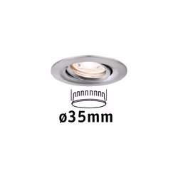 Paulmann 942.94 Spot lumineux encastrable Fer brossé Ampoule(s) non remplaçable(s) LED 4 W