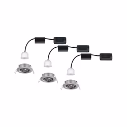 Paulmann 942.95 Spot lumineux encastrable Fer brossé Ampoule(s) non remplaçable(s) LED 3 W - Vue supplémentaire 5