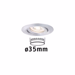 Paulmann 942.96 Spot lumineux encastrable Aluminium Ampoule(s) non remplaçable(s) LED 4 W