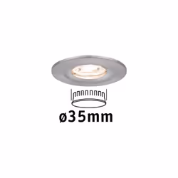 Paulmann 943.00 Spot lumineux encastrable Fer brossé Ampoule(s) non remplaçable(s) LED 4 W