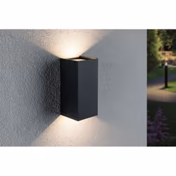 Paulmann Flame Éclairage mural extérieur LED Anthracite E
