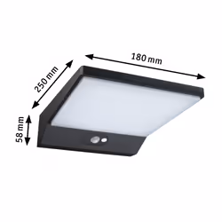 Paulmann 94334 éclairage extérieur Éclairage mural extérieur Ampoule(s) non remplaçable(s) LED 5 W Gris