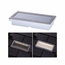 Paulmann 94337 éclairage extérieur Éclairage mural extérieur Ampoule(s) non remplaçable(s) LED 1,6 W Aluminium, Gris F