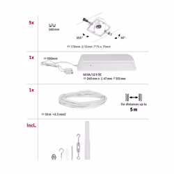 Paulmann 94432 spot d'éclairage Spot lumineux sur rail Chrome, Blanc GU5.3 - Vue supplémentaire 9