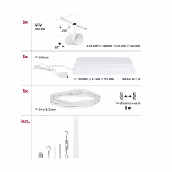 Paulmann 94467 spot d'éclairage Spot lumineux sur rail Chrome, Blanc GU5.3 - Vue supplémentaire 9